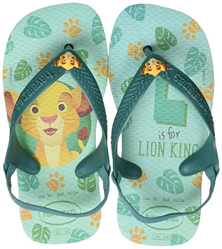 Havaianas Disney Classics II, Chanclas, para Unisex bebé, Rocío Verde, 25/26 EU