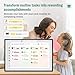 RROSKY WiFi Digital Calendar Smart Family Planner,Chore Charts, Achievement Rewards, AI Meal Planning, Smart Touchscreen Interactive Display for Schedules and Cloud Photo Desk Bases,10.1'' Black