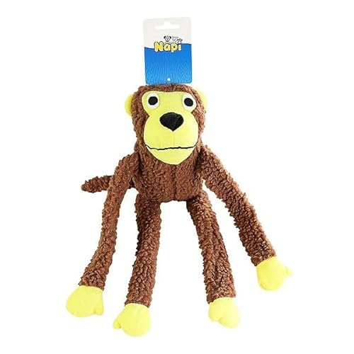Brinquedo Mordedor Macaco De Pelúcia Para Pets Cães Cachorro - Grande