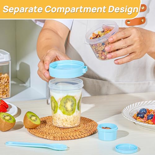 Save 29% on Vtopmart 4-Pack Yogurt Parfait Cups with Lids & Spoons - Image 6