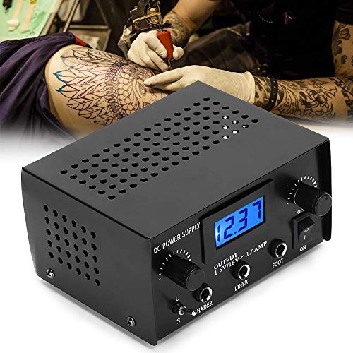 Venta loca Fuente de alimentación para Tatuaje con Pantalla LCD, regulador de Tatuaje(EU), Fuente de alimentación del Tatuaje Pantalla LCD Regulador del Tatuaje para la Cover