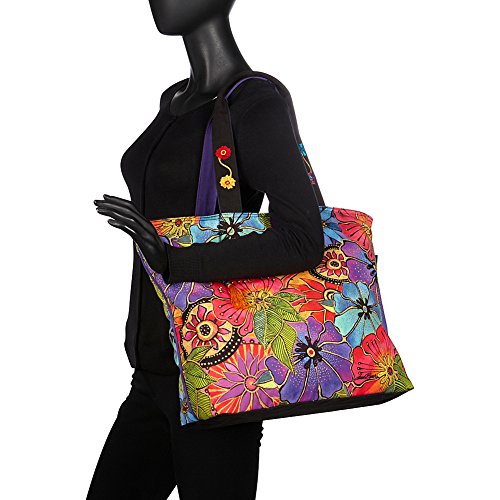 Laurel Burch Floral Shoulder Tote miniatura 5