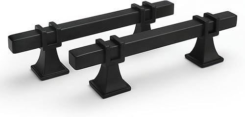 goldenwarm Haidms - Tiradores negros para gabinetes de cocina, tiradores de gabinete de 3 pulgadas, tiradores negros para gabinetes y cajones,