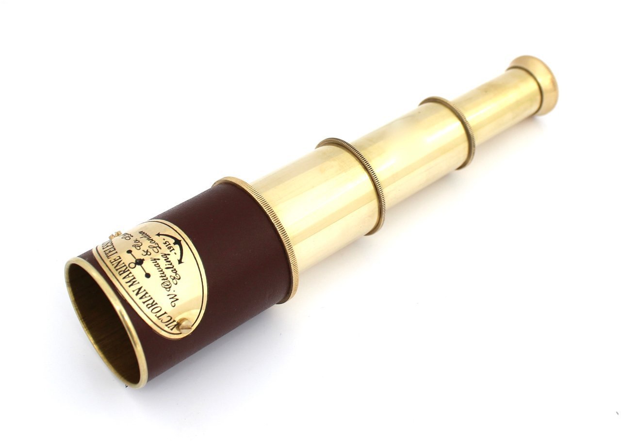 望遠鏡 アンティーク 1915 ヴィクトリア マリーンスコープ Amazon.com: 1915 Victorian Marine Telescope Ottway London Spyglass