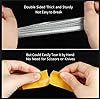Double Sided Tape Heavy Duty, 1.77in x 33FT(10m), Universal High Tack Strong Wall Adhesive with Fiberglass Mesh, Super Sticky Resistente Clear Tape, Easy Use Mounting Tape Strips Office Home