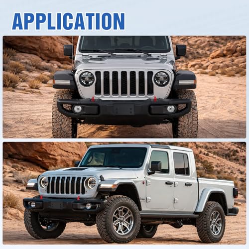 Image of Nilight Front License Plate Frame Holder Mounting Bracket for 2018-2023 2024 2025 2026 Jeep Wrangler JL JLU & Gladiator JT Accessories Replace # 68295610AA CH1068150 Black only for Steel Bumper