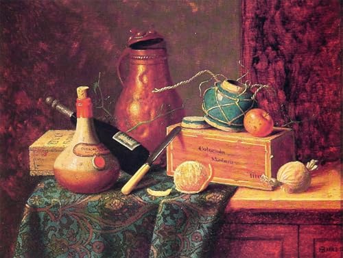 Toile murale William Michael Harnett 60x90cm pour habiller vos murs