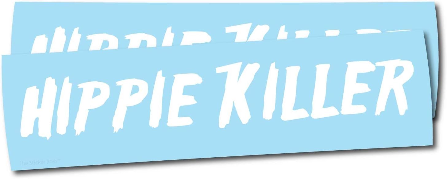 Hippie Killer 8" x 1.3" car Window Decal Stickers