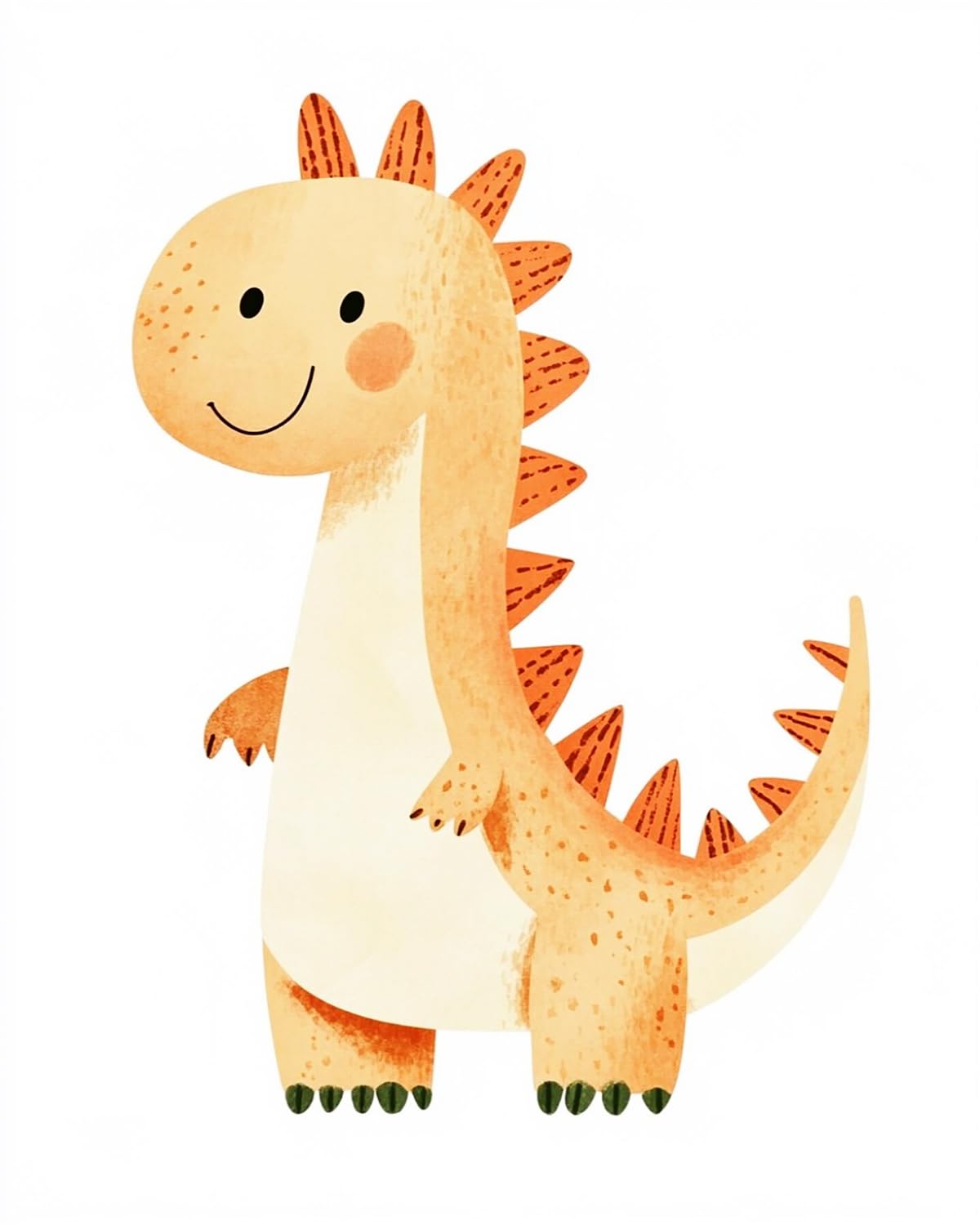 Liubaishi Multicolour Paint By Numbers For Adults, Smiling Little Dinosaur, 40X50 Cm Acrylic Canvas Kit With Brushes And Paints