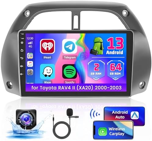 Android 15 Carplay Autoradio Per Toyota RAV4 Rav 4 2001 2002 2003 - 2006 Multimediale Lettore GPS Stereo DSP Unà Principale BT Autoradio  34