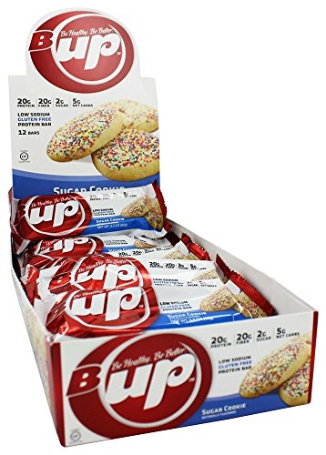 YUP Brands B-Up Protein Nutritional Bar, Sugar Cookie, 2.2 Ounce, 12 count YUP Brands B-Up Protein Nutritional Bar, Sugar Cookie, 2.2 Ounce, 12 count