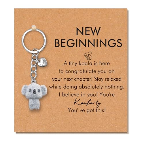 PRCOLUX Funny Koala Gifts for Women Koala Keychain Inspirational Gift with Meaningful Card