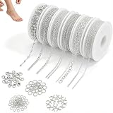 Zlokdraxy Ensemble de Fabrication de Bijoux DIY - 14 m / 6 Rouleaux