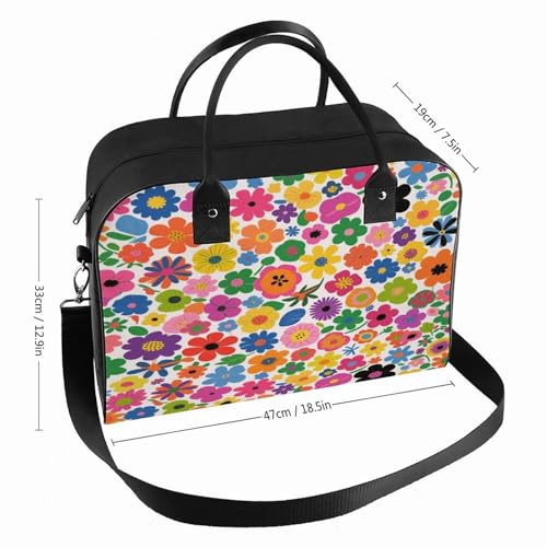Bolso Tote con Estampado Floral y Correa Ajustable miniatura 2