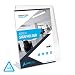 AdirOffice Slant-Back Photo-Sign Holder Ad Frame - Side Insert - Clear Acrylic (3 Pack, 5x7 Portrait)