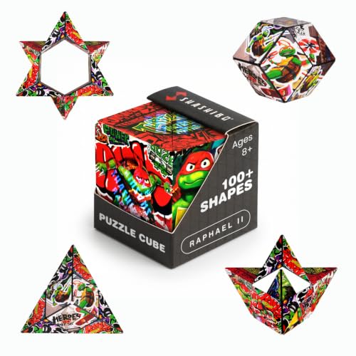 Image of Shashibo Teenage Mutant Ninja Turtles Magnetic Puzzle Cube, Fidget Toy