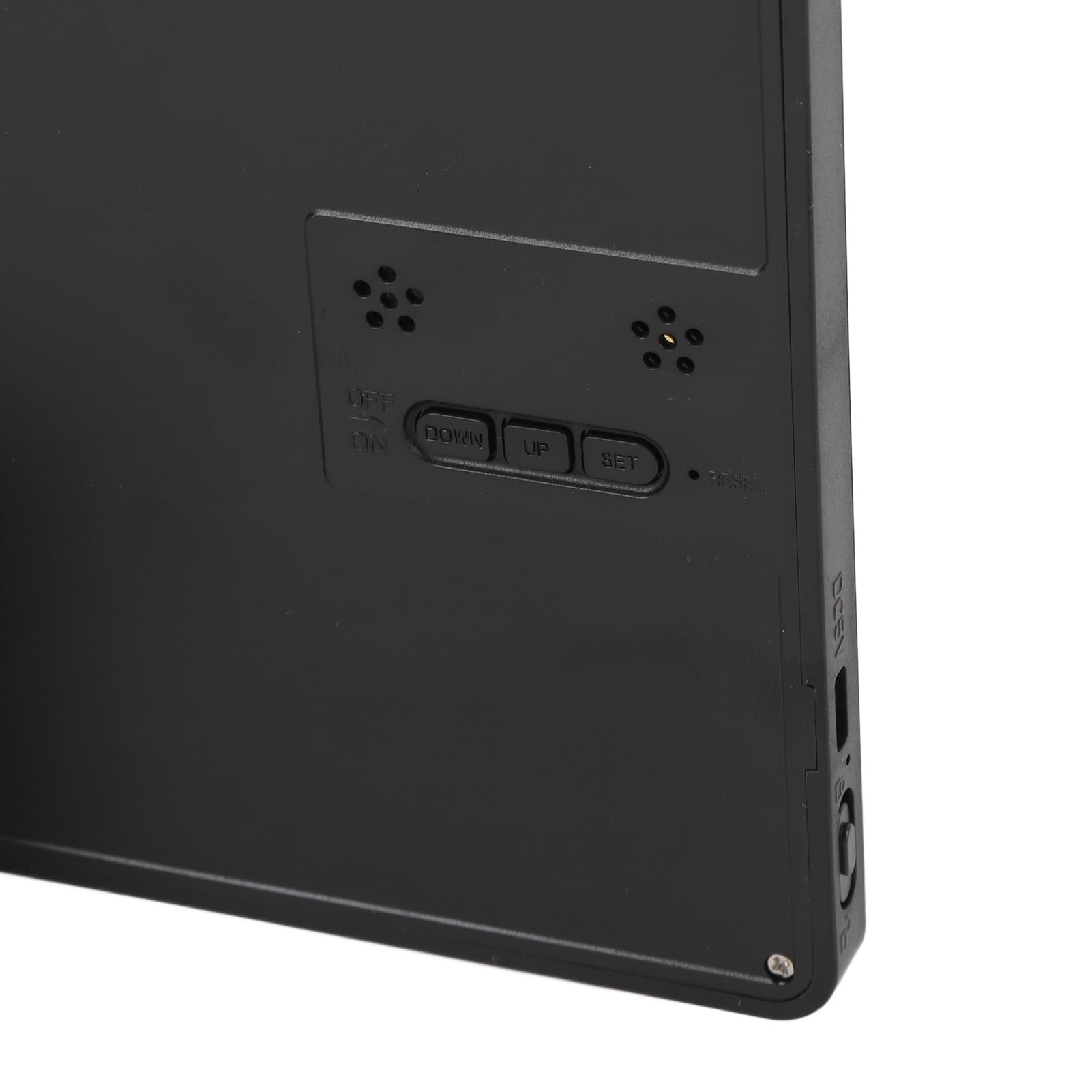 Elektroniczny kalendarz z notatnikiem, wymazywalna tablica do pisania LCD Elektroniczny cyfrowy planer Kalendarz Tablet Wyświetlacz temperatury i wilgotności (BLACK)