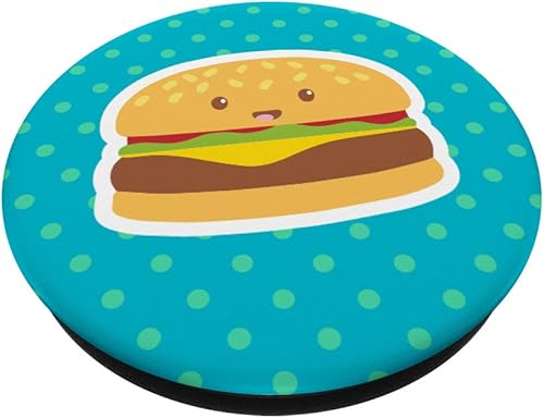 Miniatura 3 de Regalo divertido estilo Kawaii para amantes de la quesoseburgería  PopSockets Grip y soporte para teléfonos y tabletas