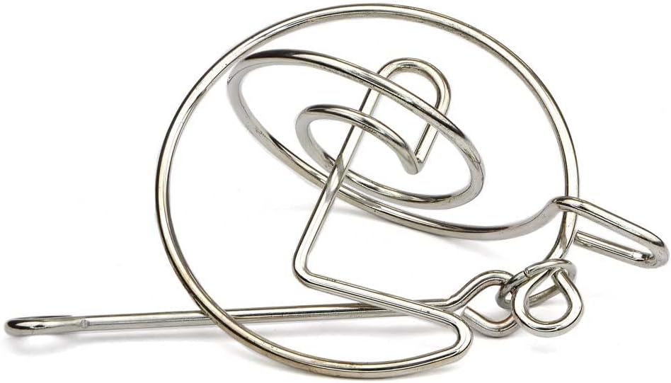 – Logica Puzzles Art. Saturn Rings - Metal Puzzle - Difficulty 4/6 Extreme - Wire Puzzle - Travellers Collection