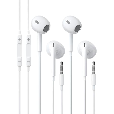 Auricolari,Cuffie,Cuffiette,Cuffie con filo,per cuffie con jack da 3,5  mm,per iPhone/iPad/Samsung/Xiaomi/Sony/LG/Huawei,Auricolari in-Ear con  microfono e controllo del volume(2Pack) : Amazon.it: Elettronica