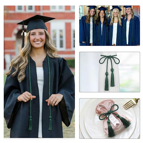Image of GraduationMall Graduation Honor Cord 68 inch Forest Green
