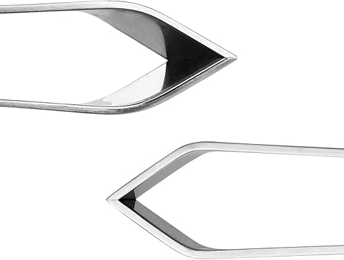 Miniatura 7 de 2 pinzas de hueso de pescado, pinzas planas e inclinadas de acero inoxidable para quitar alicates (4.6 pulgadas)