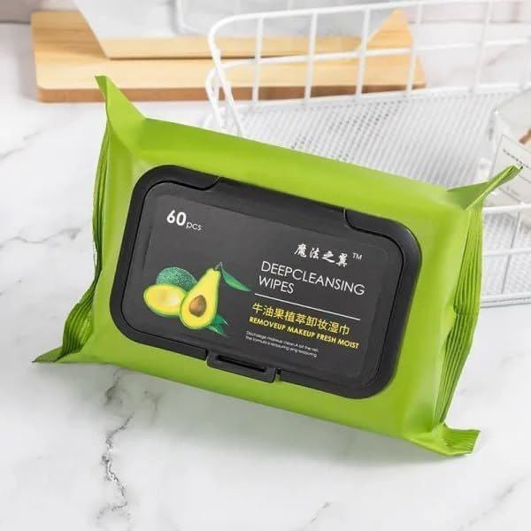 Sajani Avocado Makeup Remover Facial Wipes, Moisturizing Deep Cleaning Wipes, Cucumber & Vitamin E Makeup Remover Wipes Hydrating, Refreshing, Soothing (Pack Of 1) (Makeup Wipes)-image-43