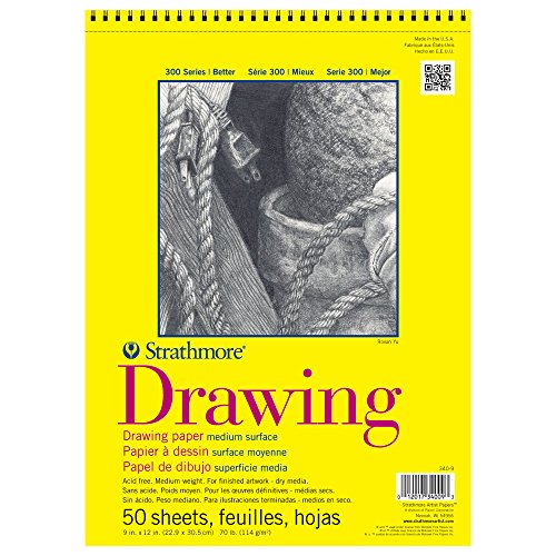 Strathmore 300 Series Drawing Paper Pad, Top Wire...