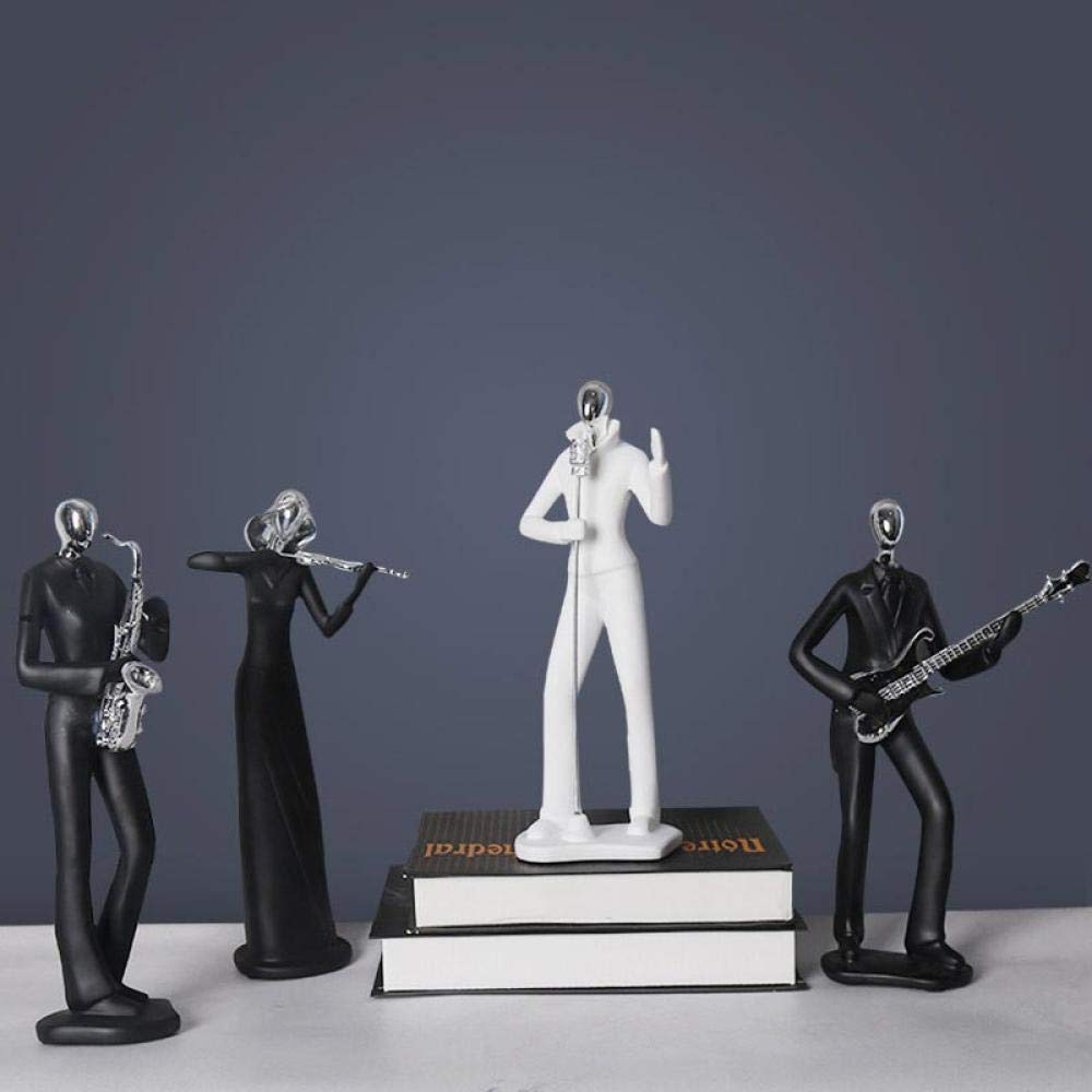 LZHLMCL Scultura Di Ornamento Statuetta In Resina Musica Persone Serie Decorazione Da Scrivania Accessori Per La Decorazione Della Casa Decorazione Per Armadietti Tv Decorazione 1