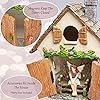 Meadow & Oak Fairy Garden House Kit - Complete with Fairy Garden Accessories, Butterly Seat, Bird Bath, Stepping Stones, Magnetic Door Closure for Indoor/Outdoor Fairy House #3