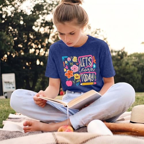 Teacher Shirts Women First Day Back School Kindness Short Sleeve Tee Tops — view 6