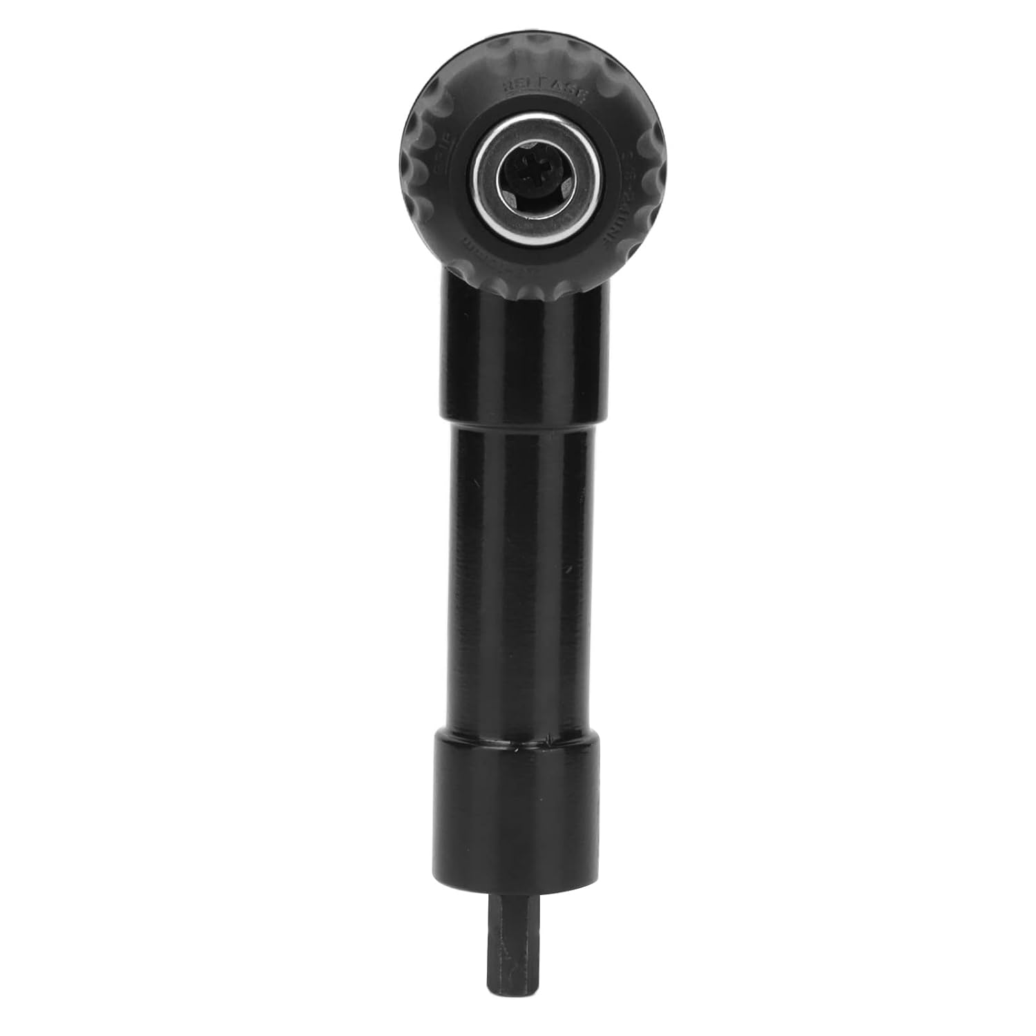 Cordless Drill Attachment Adapter, Right Angle Drill Chuck 90 Degree Handle with Hand Tight 3 Jaw Chuck for Tight Spaces, Carbide Power Tool Accessory for Drills with 8mm