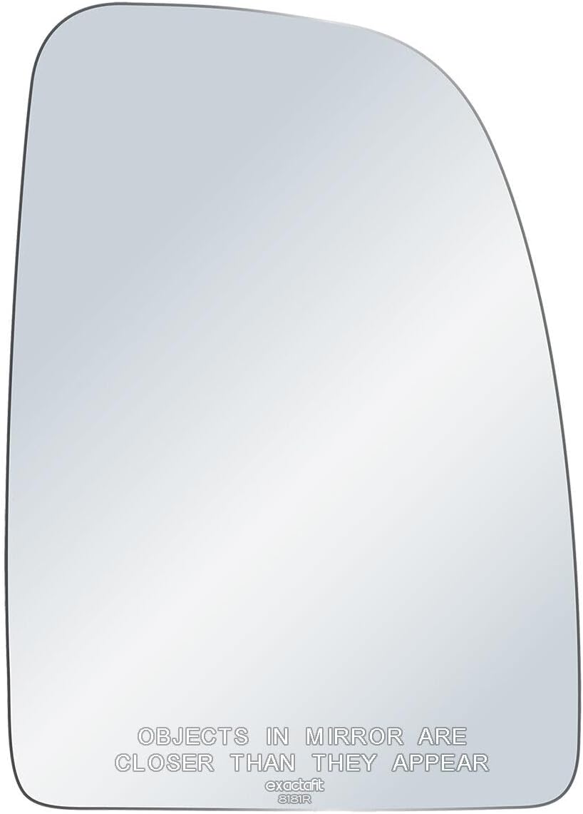 Passenger Side Mirror Glass Replacement For 2014-2024 Ram ProMaster 1500 2500 3500 Right Door Upper Towing Convex Mirrors exactafit 8181R