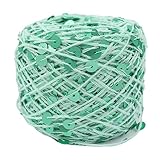 Shimmering Sequin Cotton Yarn 153yard Sparkling Thread Crochet Strings for Headband Beanie Knitting Sweater Weaving DIY Stitch Winter Accessories Rag Doll (Mint)