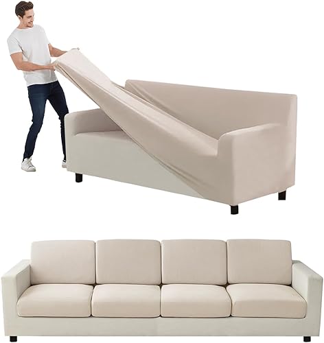 Miniatura 95 de Funda para Sofá de Terciopelo, Fundas Elásticas para Sofá para Funda Principal Separada/Respaldos y Cojines de Asiento, Funda para Sofá, para Fundas