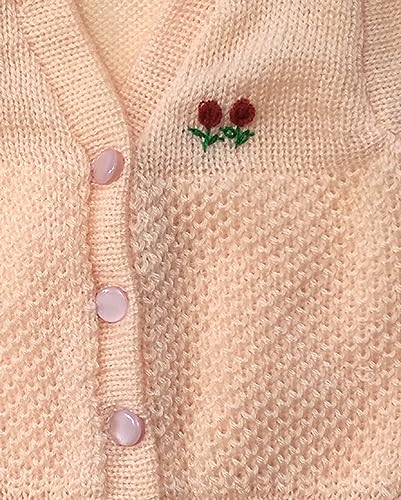 Image of Infants Woollen Set /Babies Woolen Sweater(Peach, 3 to 6 Months) 3 Pcs Set