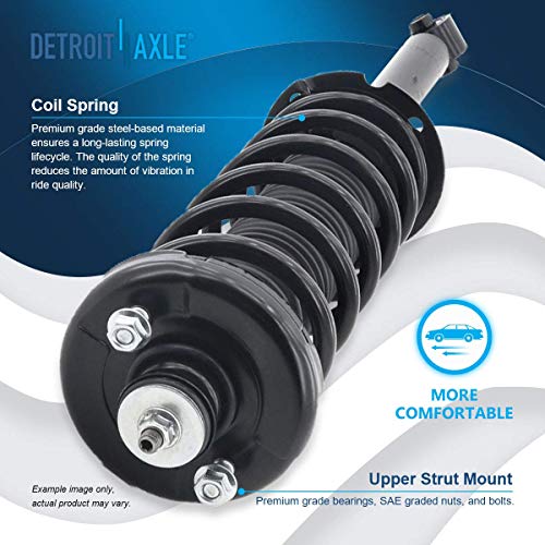 Image of Detroit Axle - 2pc Rear Struts for 2004-2008 Acura TL, 2003-2007 Honda Accord, 2 Struts & Coil Spring Assembly 2005 2006 Replacement Quick Install Ready Strut Shocks Assembly