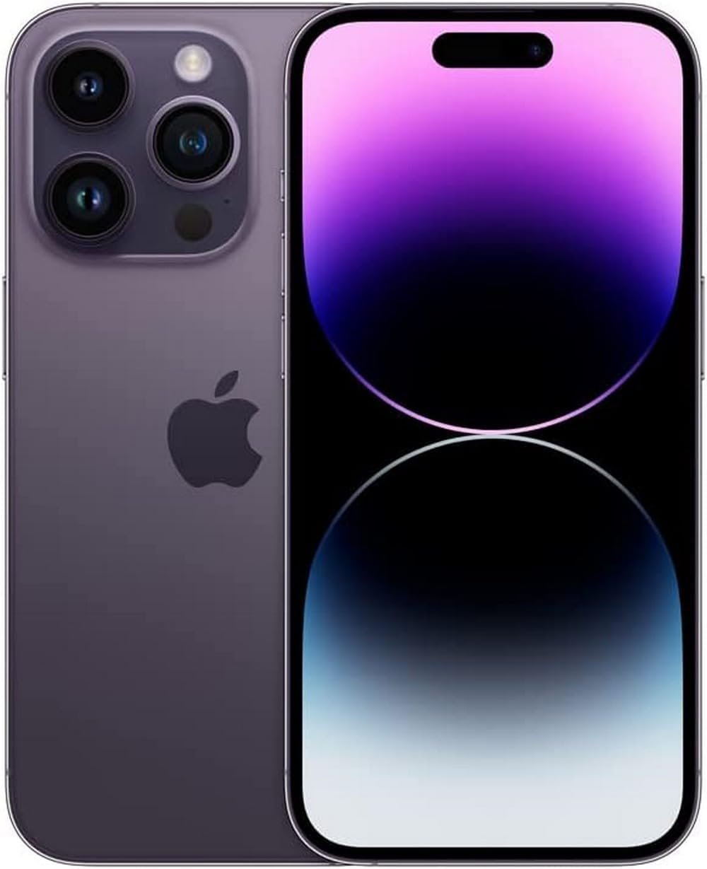 Apple iPhone 14 Pro, 512GB, Deep Purple - Unlocked (Renewed)