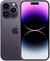 Apple iPhone 14 Pro 128GB Deep Purple Unlocked (Renewed) - Super Retina XDR Display, Always-On, ProMotion