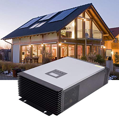 Multi-Function Hybrid Inverter, MPS-5K 5KVA 4000W Photovoltaic Solar Hybrid Pure Sine Wave Inverter Battery Charger off-grid Power Converter Power Supply Inverter with 60A 48V MPPT Controller for Home