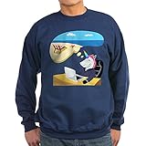 CafePress Sweatshirt Emoji Einhorn Day Dreaming Gr. M, navy