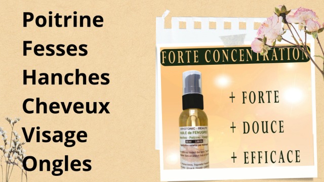 Huile De Fenugrec 100% Naturelle Pour Grossir Les Fesses - Lot De 2 X 100 Ml, Bouteille Bois, Senteur Fenugrec