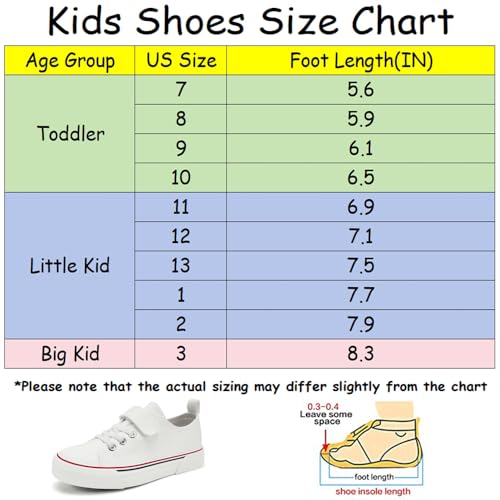 Image of Zoroadke Toddler Boys and Girls Sneakers Low Top Adjustable Strap Canvas Shoes for Kids