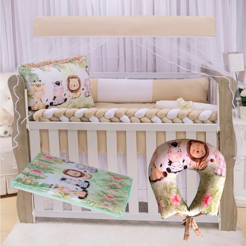 Conjunto Enxoval Para Bebê Kit Para Berço Unissex Sublimado Com A...