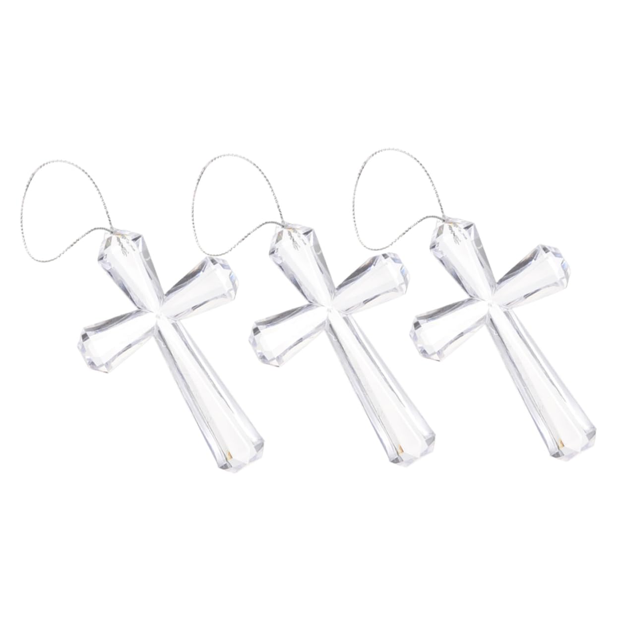5 Sets Osterkreuz-Ornamente Dekoratives Acryl- Für Osterbaum Und Party 3 Stück X 5