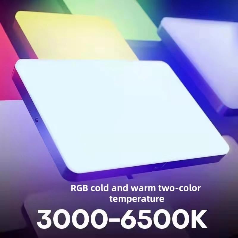 Image of GiftMax PM-26 11inch RGB LED Video Soft Light Panel, 30W for Studio Photography | Video Recording | Conference | YouTube,2700K-5700K CRI95+ | with Remote Control
