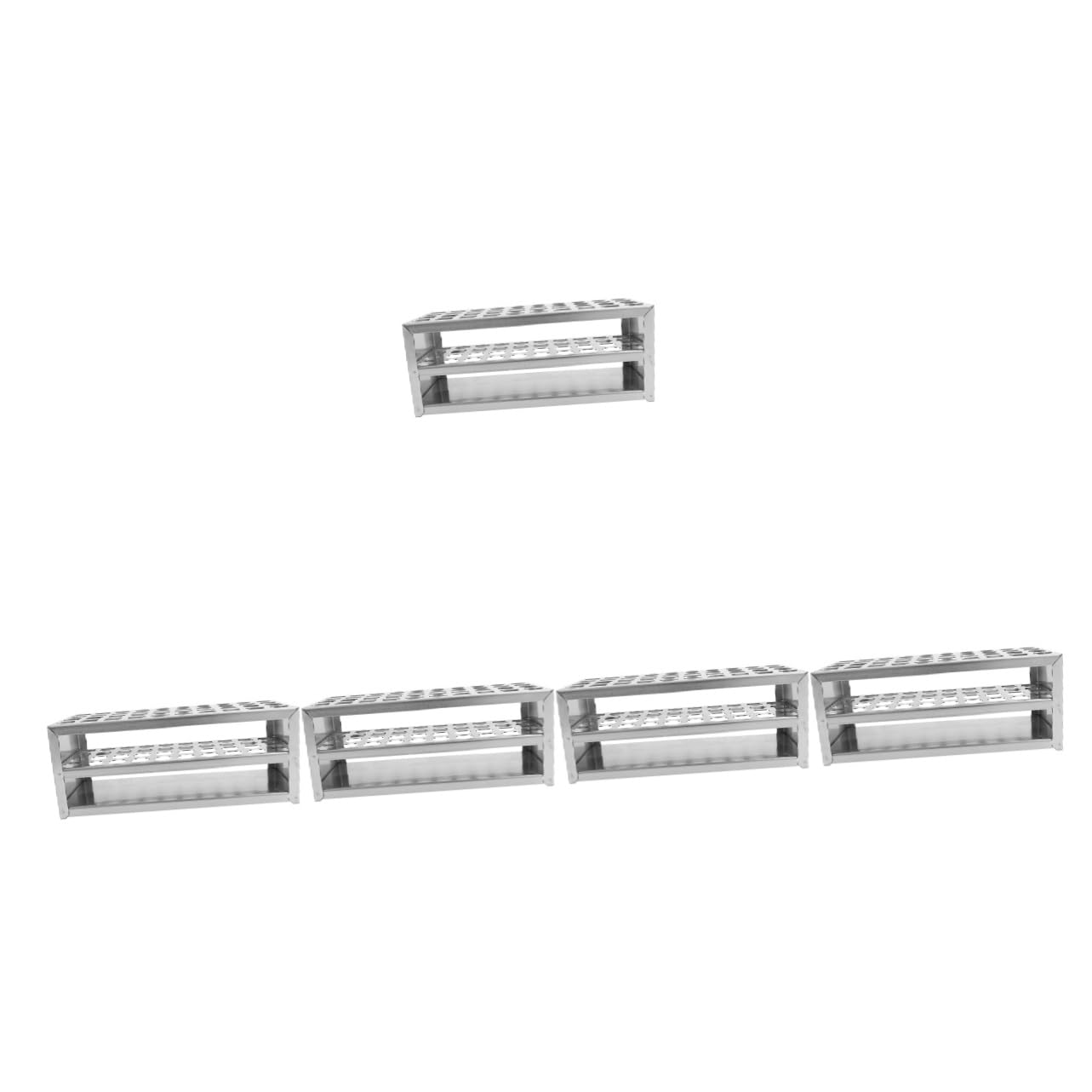 iplusmile 5piezas Gradilla Inoxidable Para Tubos De Soporte Para Tubos De Muestreo Organizador De Resistente Corrosión y De Limpiar