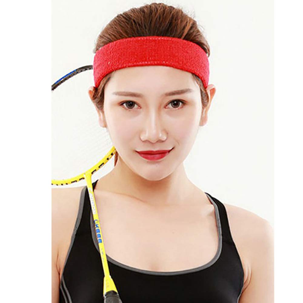 Style Along Red Outdoor Fitness Sports Sweatband Headband Yoga Gym Head Band for Women-picture-47