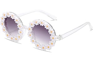Super Cute Floral Polarized Girls Sunshades Perfect as Toddler Sunglasses for Girls Age 2