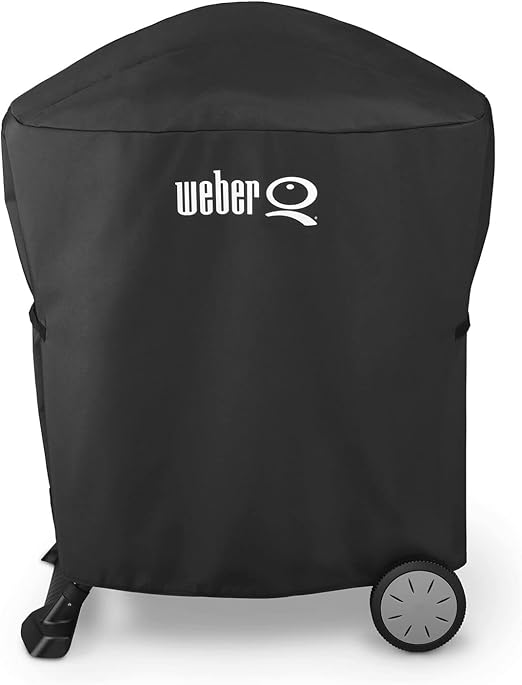 Weber Premium Grill Cover, Black, For Q100/1000/200/2000 On Portable Cart